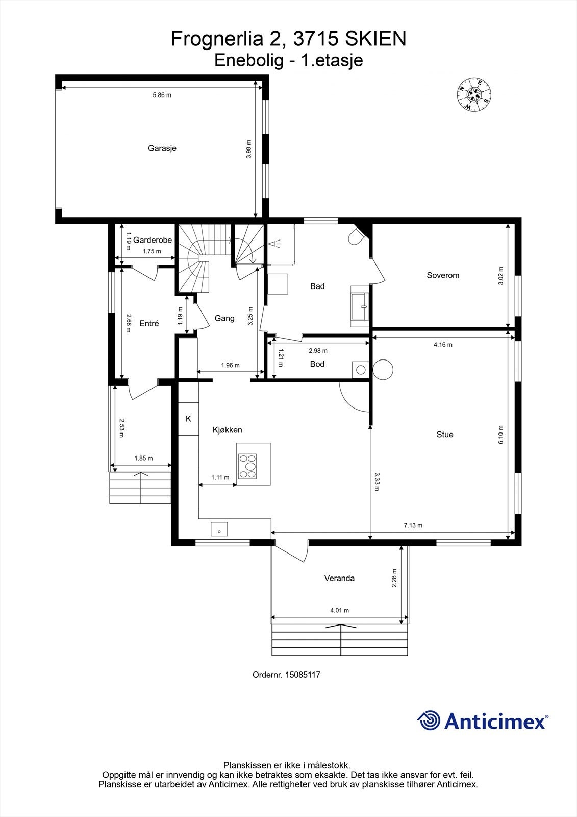 Plantegning - 1.etasje Galleribilde