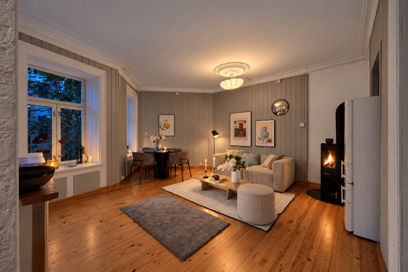 Agathe Nässelqvist v/ Privatmegleren Aksept har gleden av å presentere denne klassiske leiligheten i Bergstien 16C! Foto: Marit Andersen Galleribilde