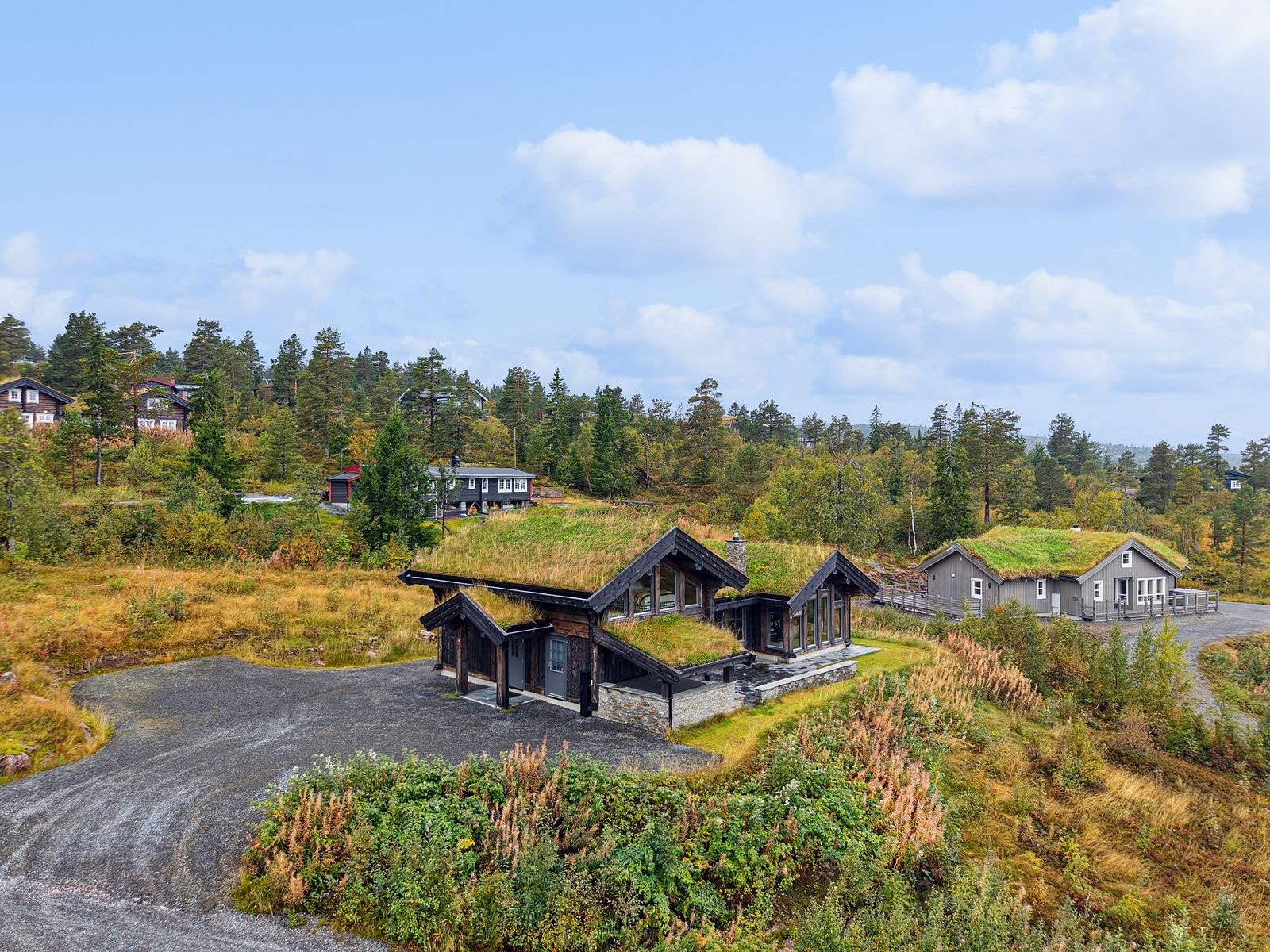 Godt med luft imellom hyttene Galleribilde