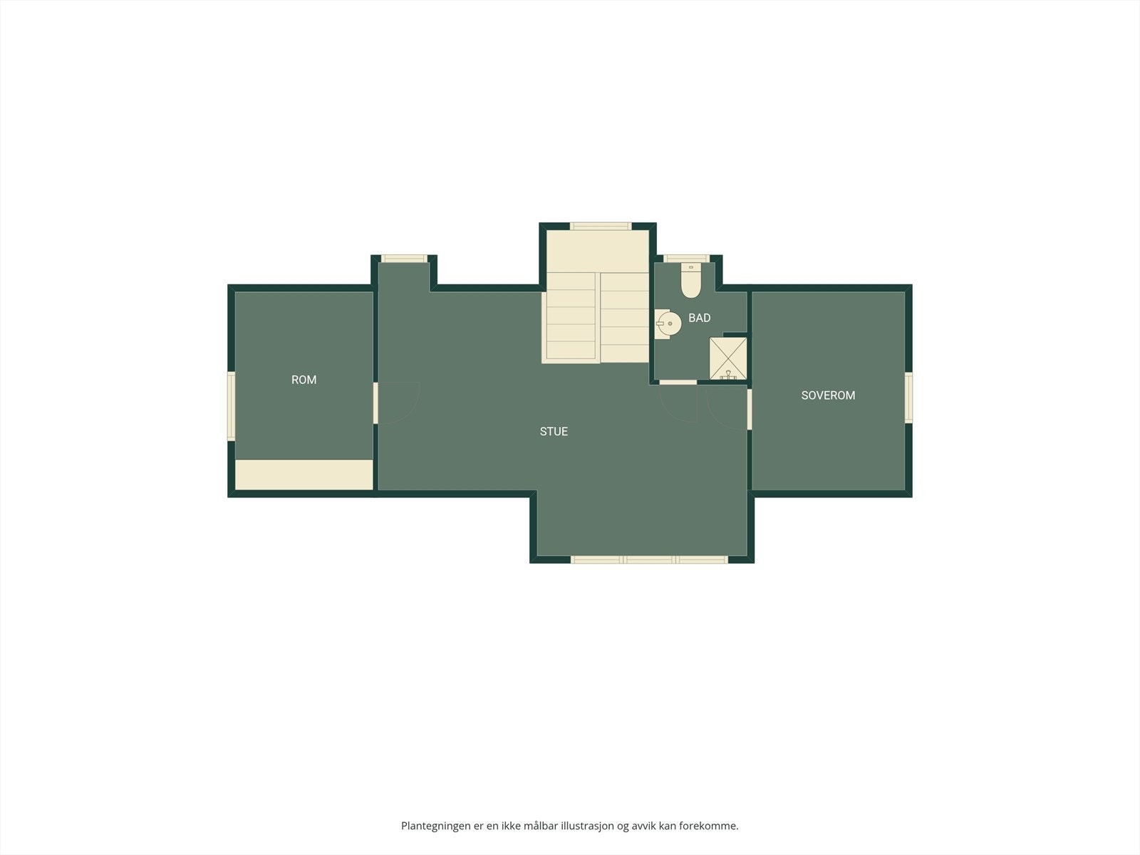 Plantegning loftsetasje Galleribilde