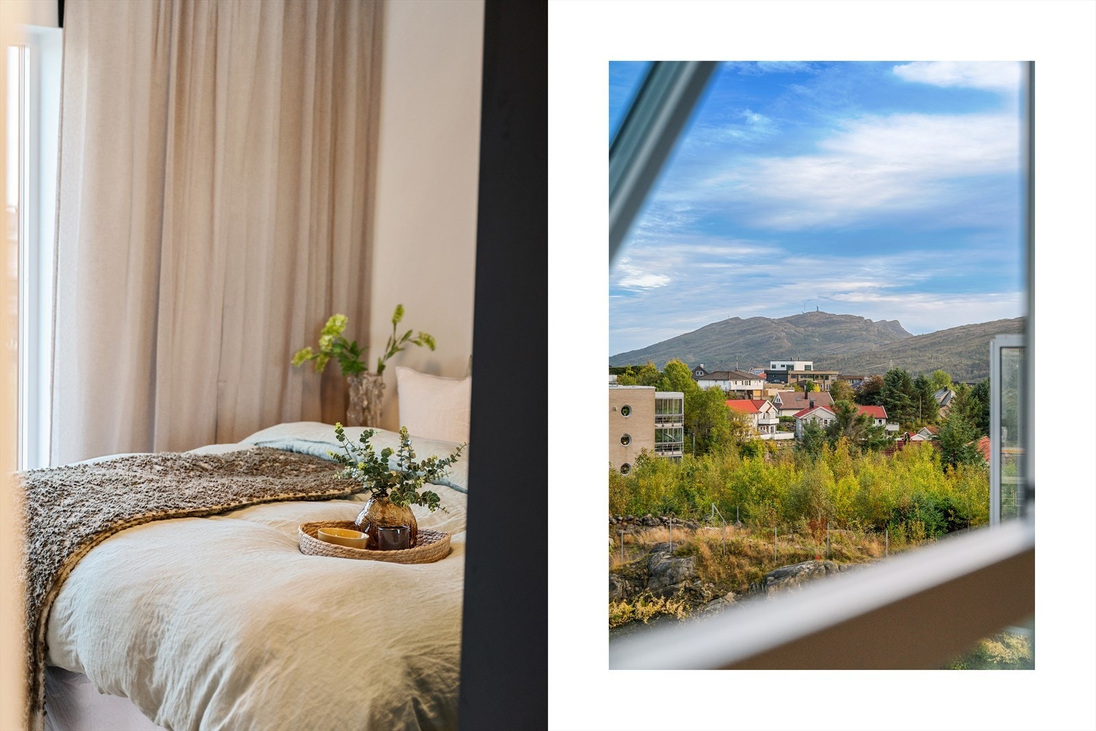 - Her våkner du til naturskjønn utsikt over nærområdet mot Liatårnet - Galleribilde