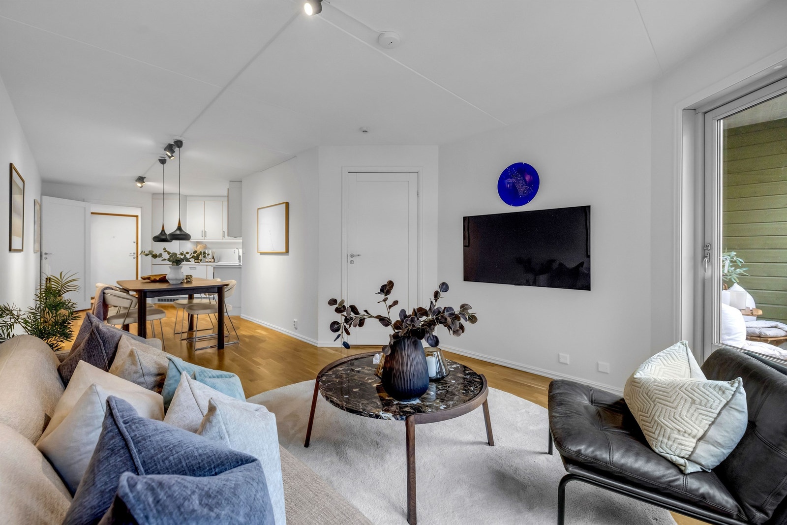 En lys og hyggelig 2-roms selveierleilighet sentralt på Majorstuen. Foto: Bjørnar Solberg. Galleribilde