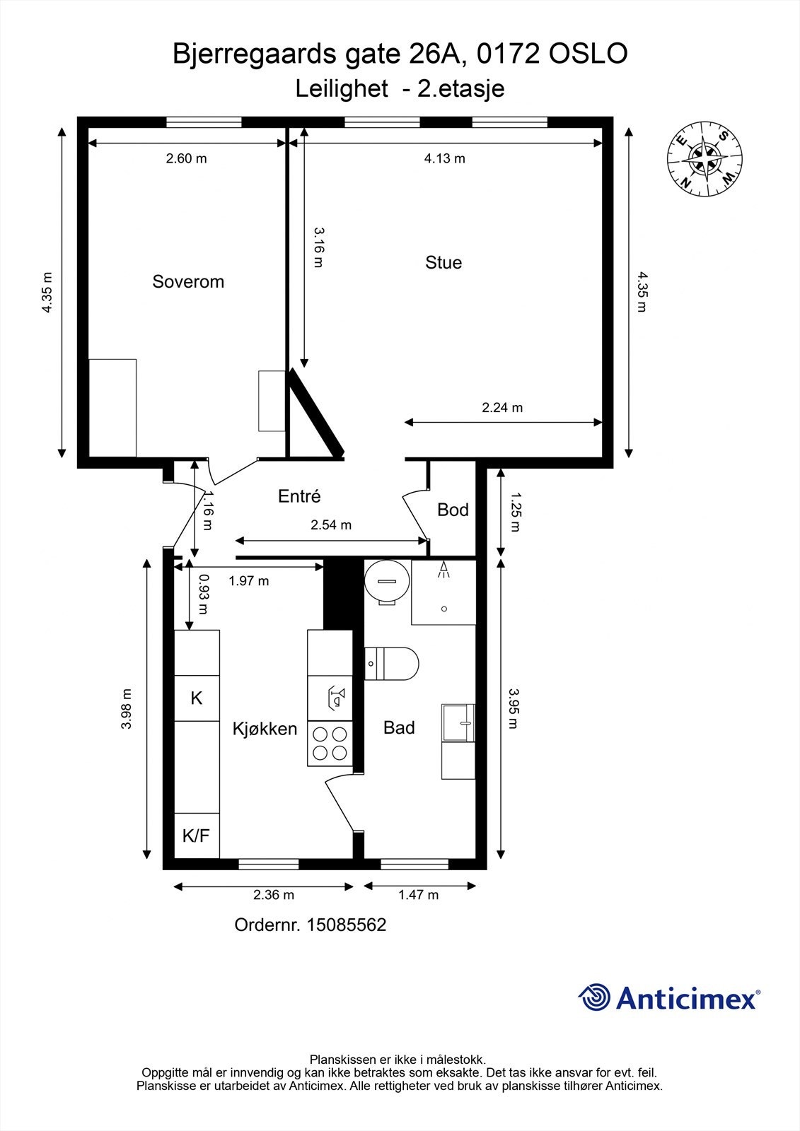Plantegning Galleribilde