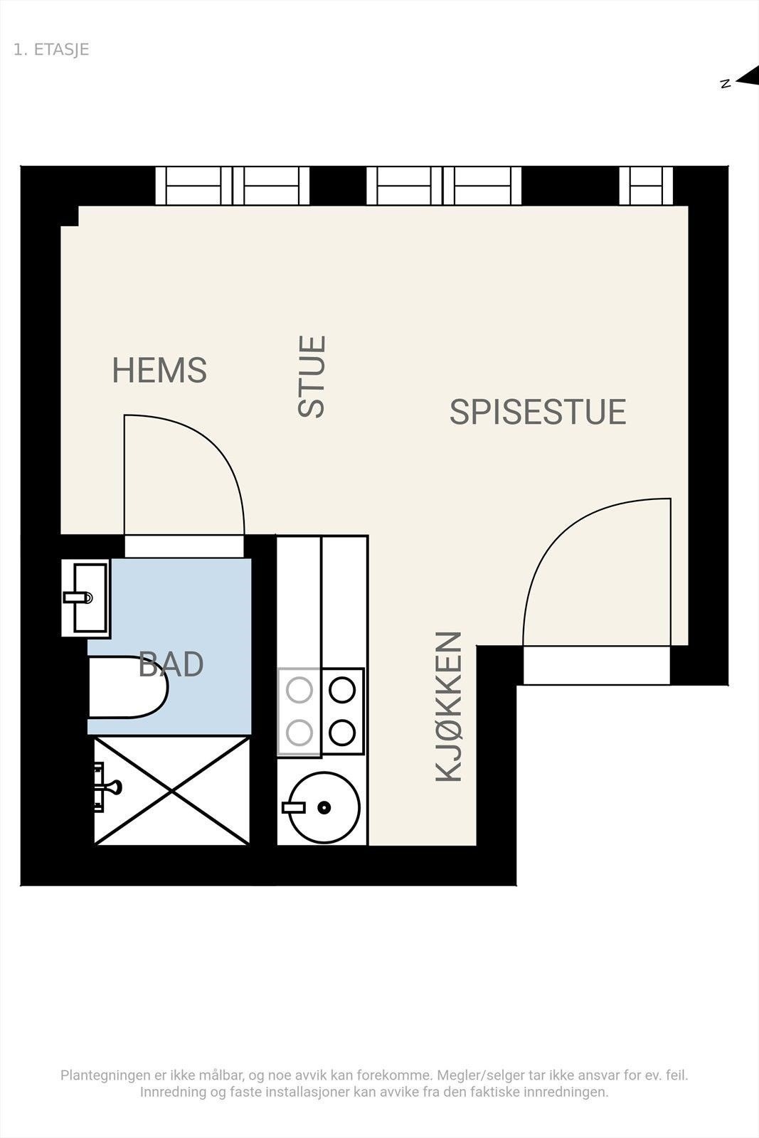 Plantegning Galleribilde