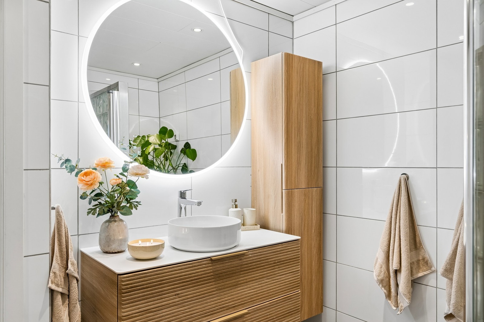 Badet ble oppgradert med ny baderomsinnreding i 2024. Galleribilde