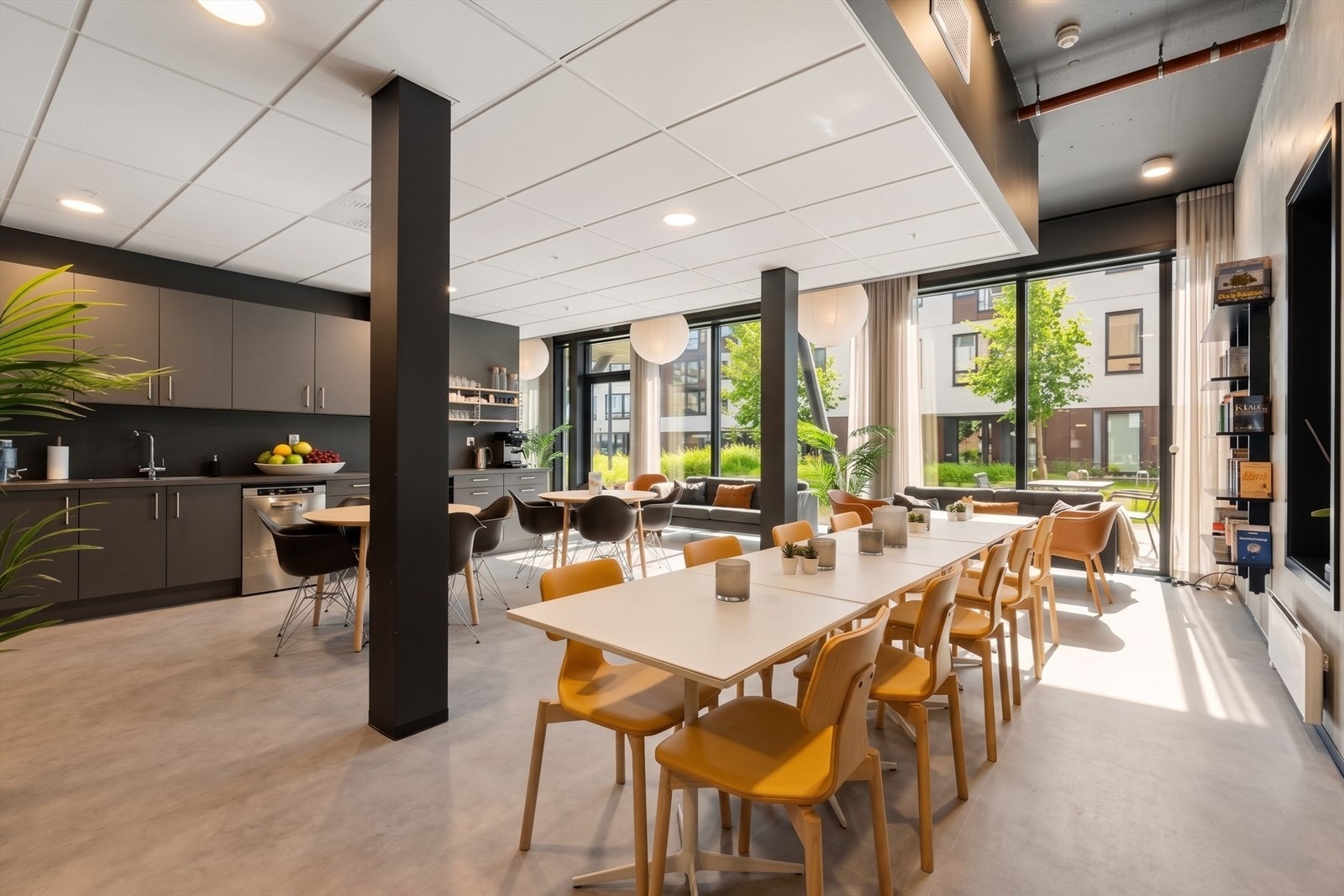 Kongla, Mathildetunet hus F og H - Tre møte-/selskapslokaler kan bookes av beboere. Galleribilde