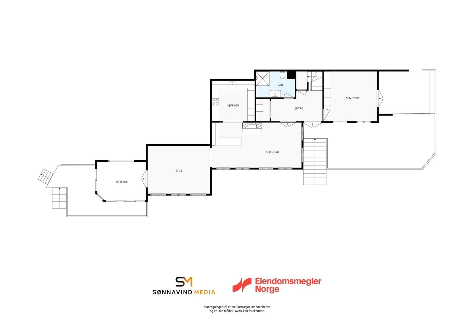 Plantegning over 1. etasje Galleribilde
