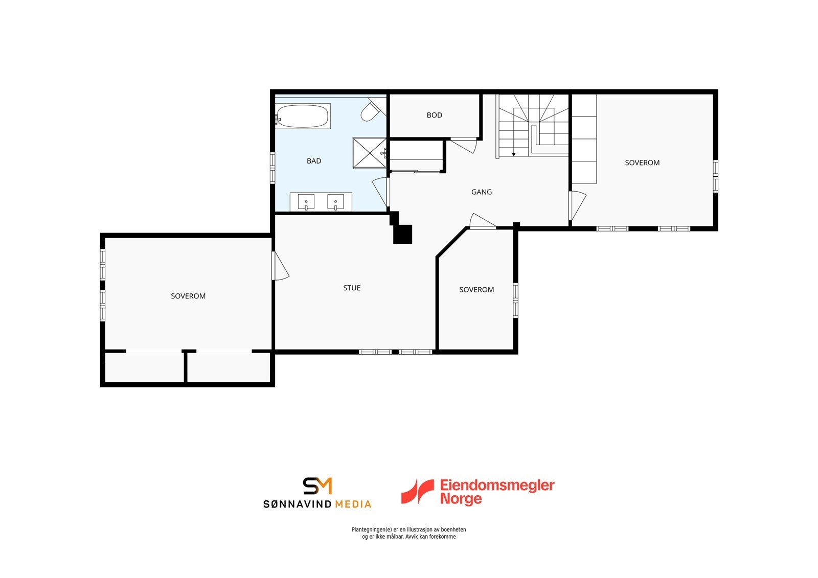 Plantegning over 2. etasje Galleribilde