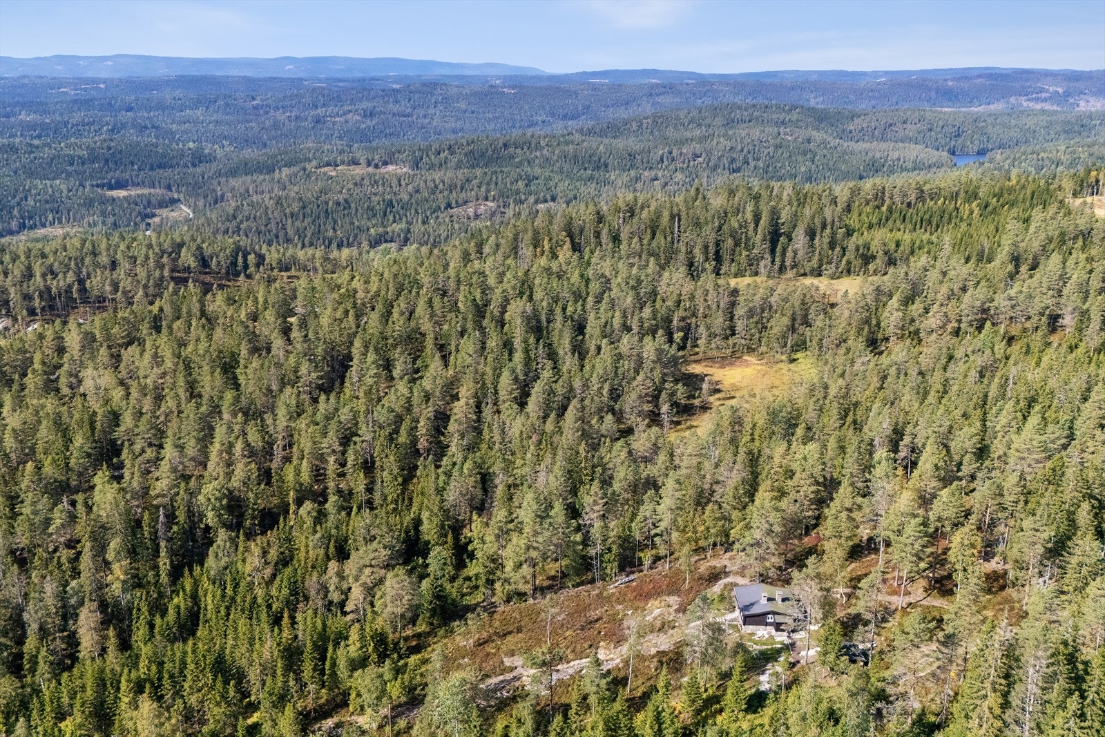 Her bor du midt i naturen, med umiddelbar nærhet til turterreng. Galleribilde