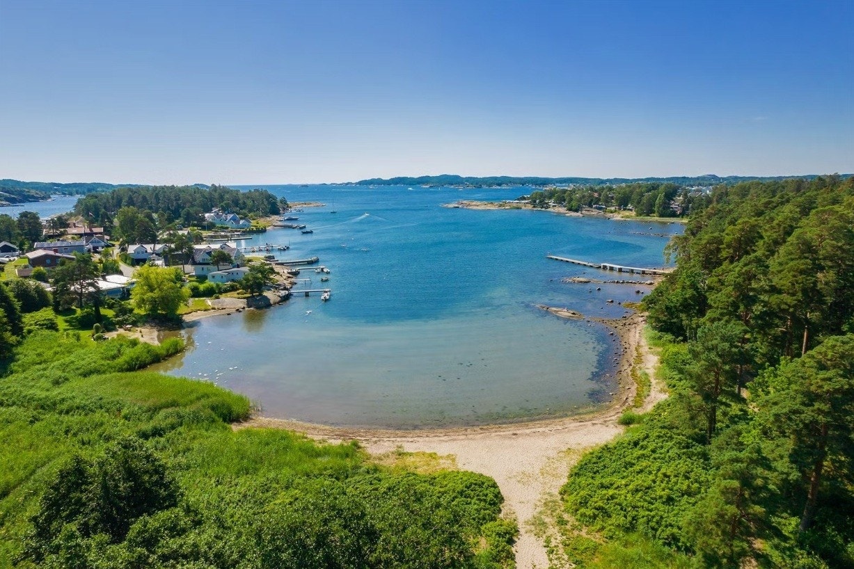 Populære Korsvik badestrand. Galleribilde