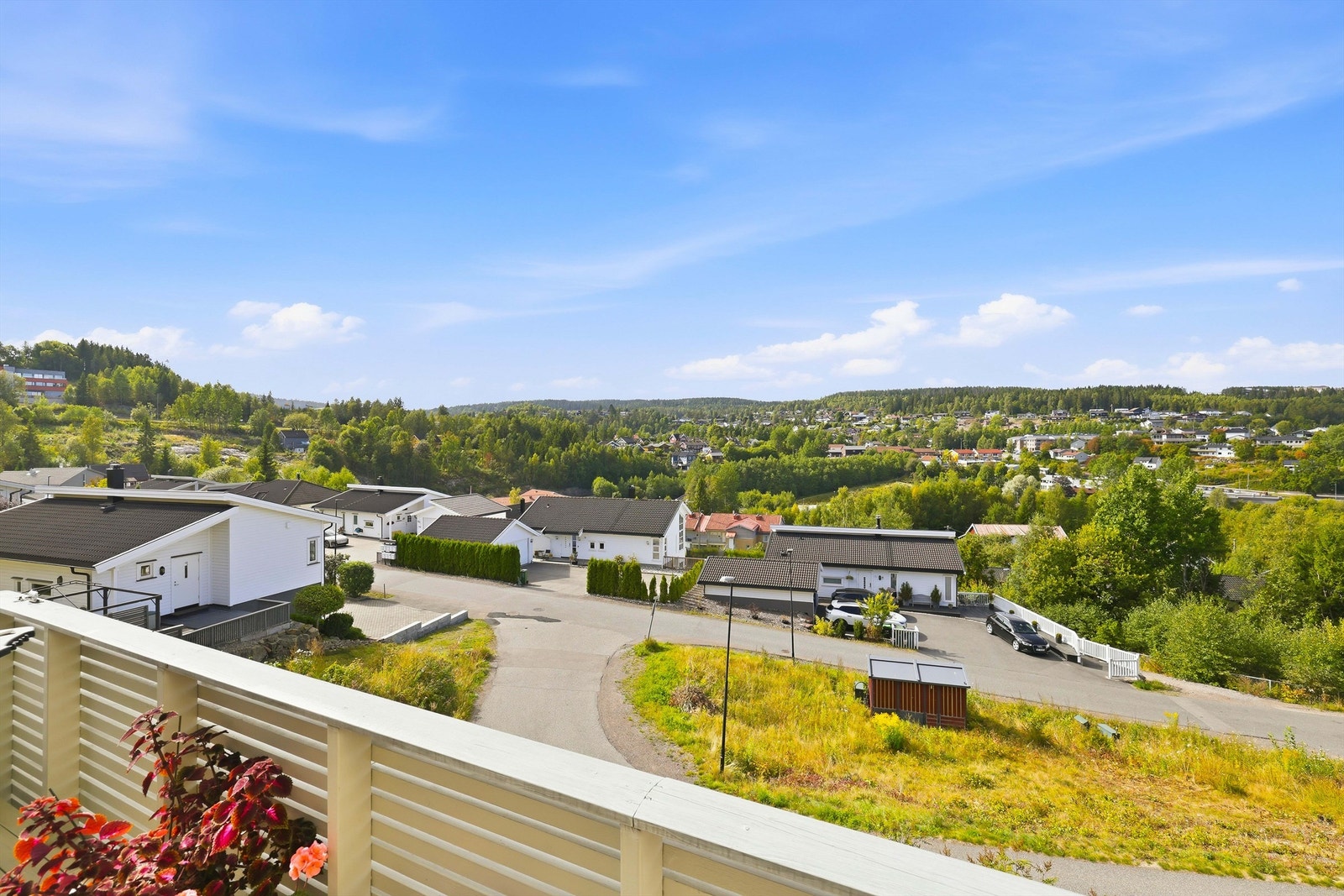 Utsikten fra terrassen Galleribilde