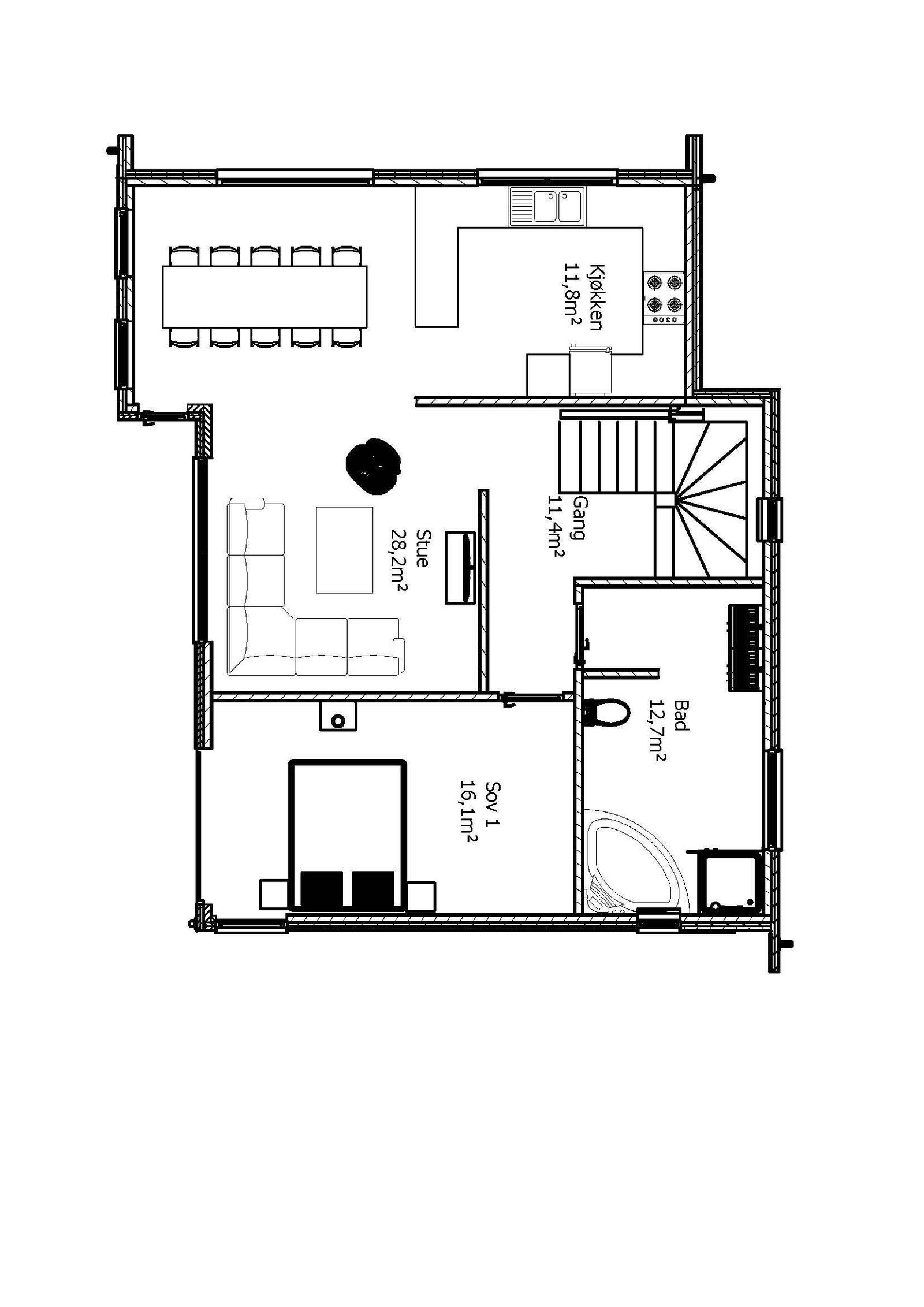 Plan hovedetasje Galleribilde