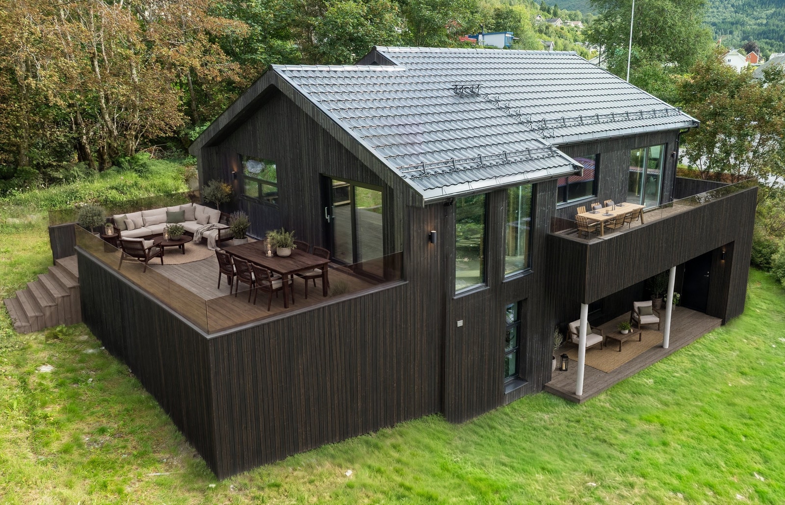 Fasade hus slik det blir når det er ferdig. Galleribilde