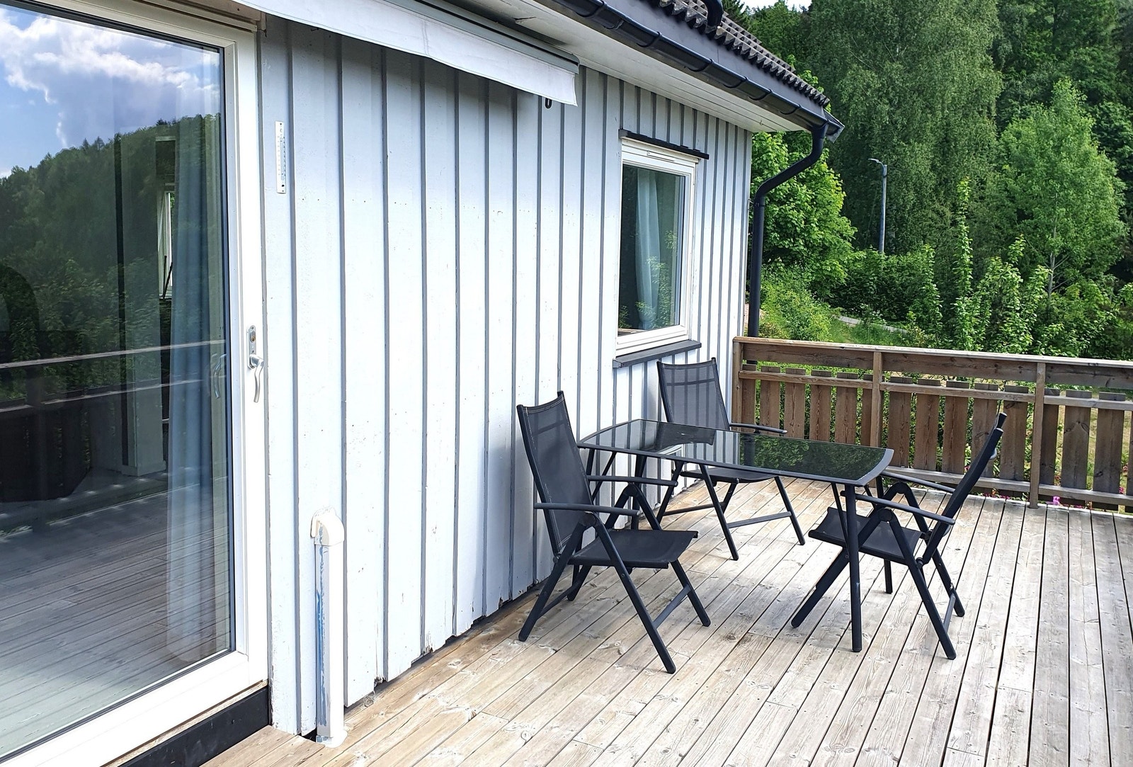 Veranda med markise Galleribilde