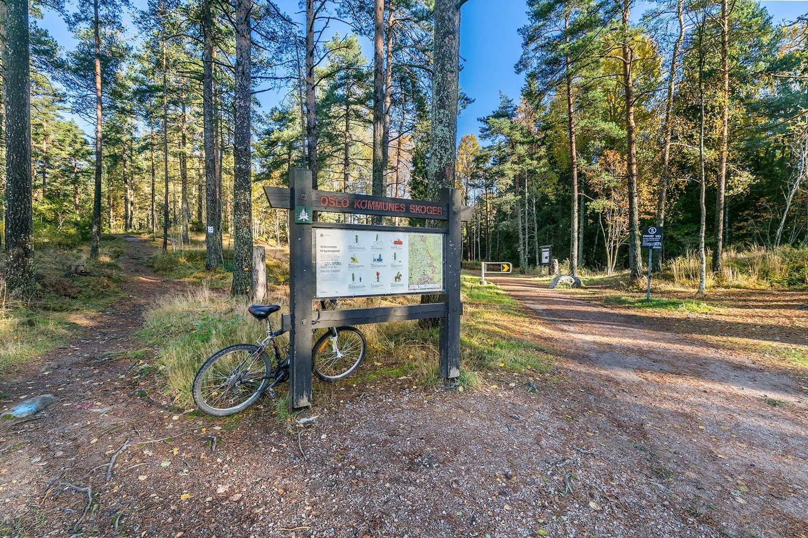Kort vei til marka med turstier i Lillomarka, tilgjengelig hele året. Galleribilde