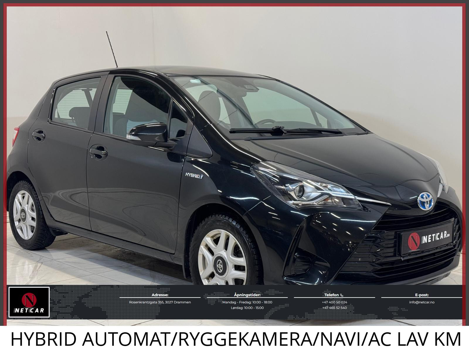 Toyota Yaris HYBRID AUTOMAT/RYGGEKAMERA/NAVI/AC LAV KM