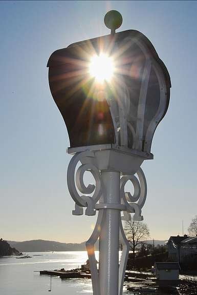 Belysning på bruen etter orginale tegninger Galleribilde