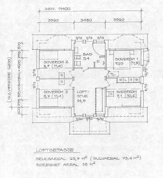Planskisse 2. etasje Galleribilde
