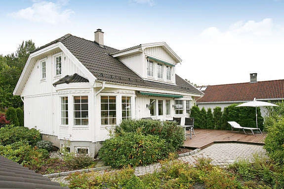 Fasade med terrasse Galleribilde