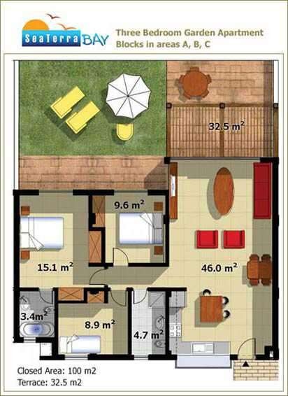 3 bedroom Garden Appartment Galleribilde