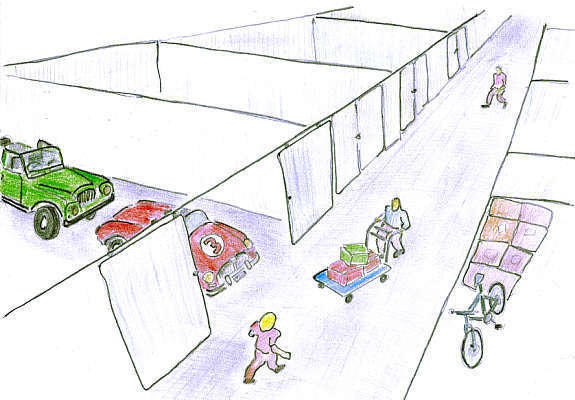 Illustrasjon varmtlager Galleribilde