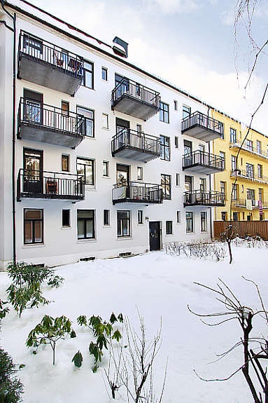 Fasade fra bakgård Galleribilde