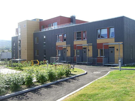 Inngangsparti rekkehus Galleribilde