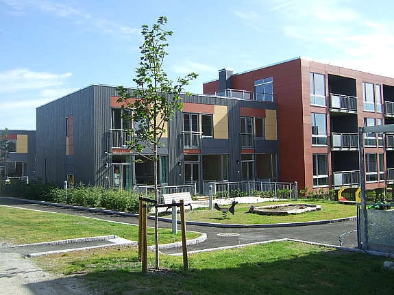 Hageside rekkehus Galleribilde