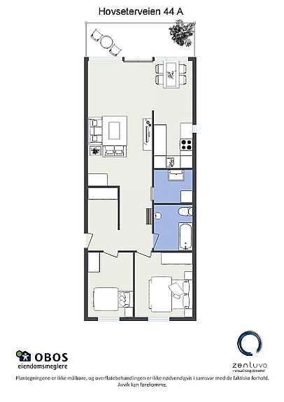 Floorplan letterhead - Hovseterveien 44 A - Hovseterveien 44 A - 2D Floor Plan Galleribilde