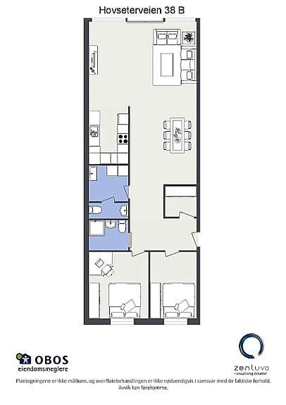 Floorplan letterhead - Hovseterveien 38 B - Hovseterveien 38 B - 2D Floor Plan Galleribilde