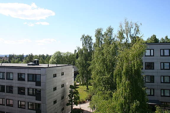 Utsikt fra balkong Galleribilde