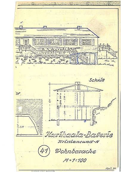 Plantegning fasade Galleribilde
