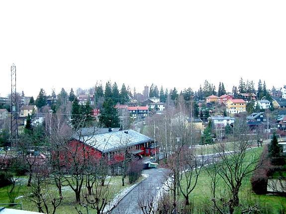 Utsikt fra balkong Galleribilde