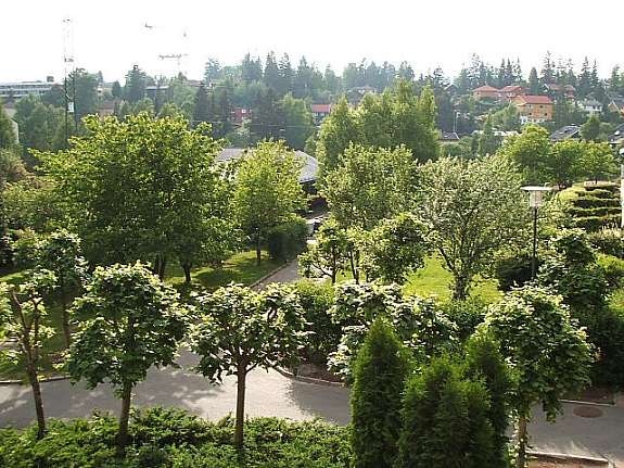 Utsikt fra balkong Galleribilde