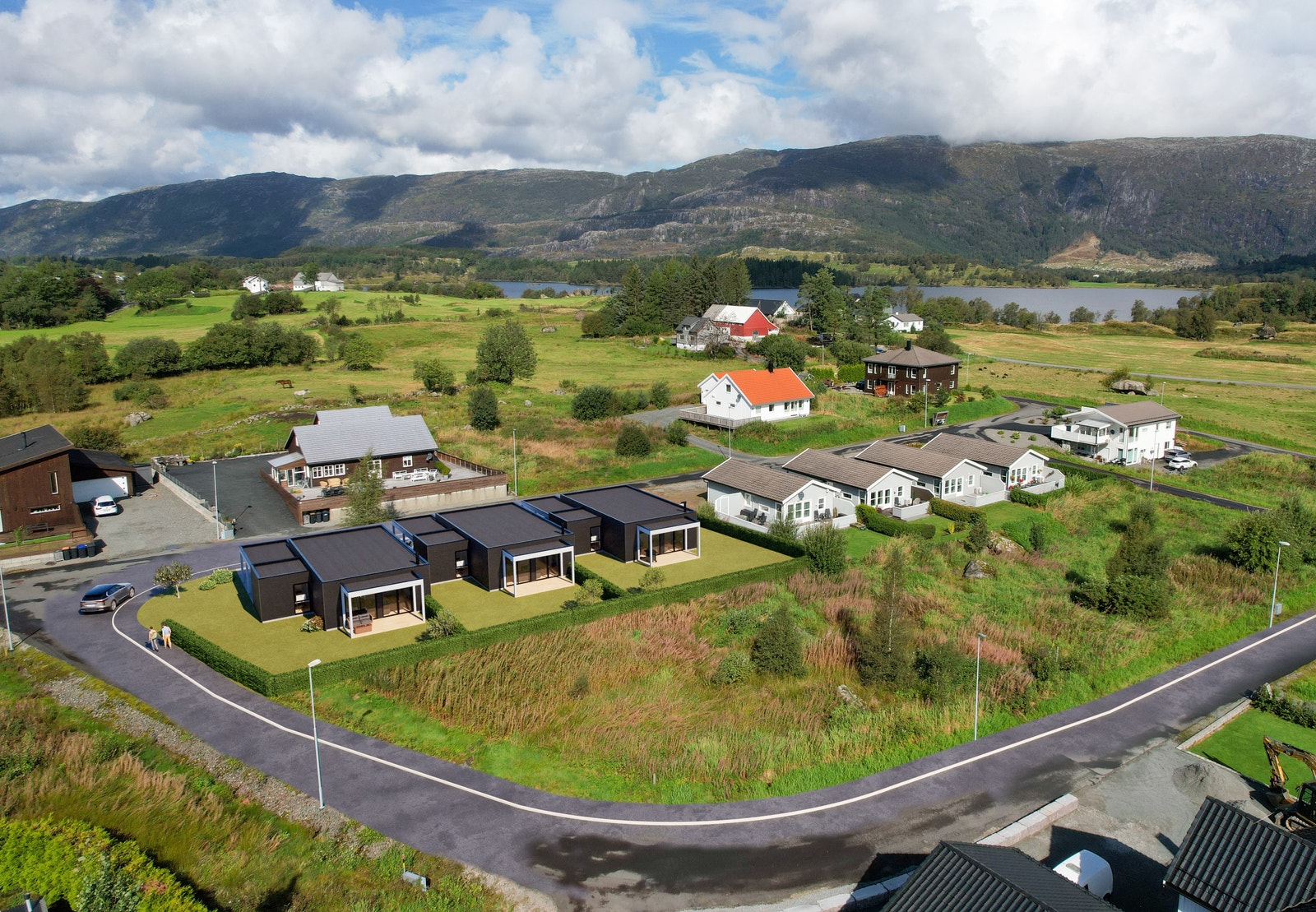 3 moderne boliger med alt på ett plan