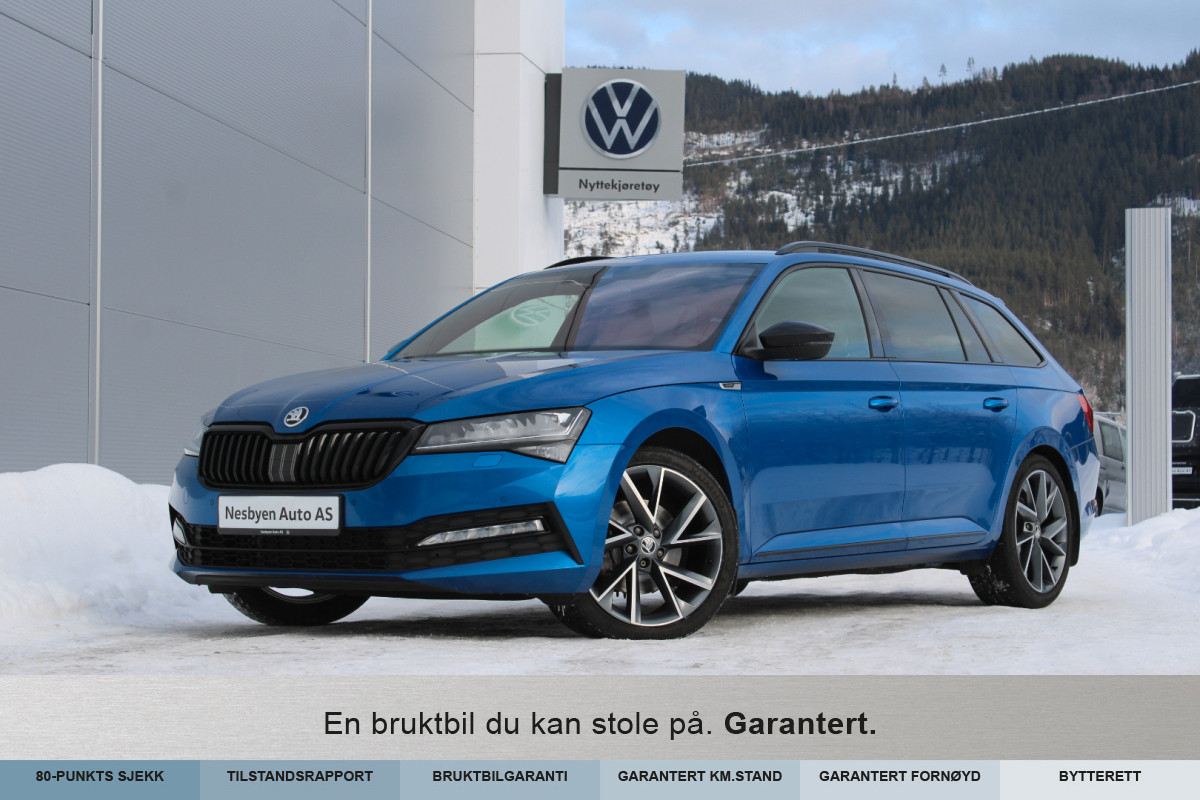Skoda Superb Sportline d200 dsg 4x4kamp Fersk Eu! Hjemlevering?