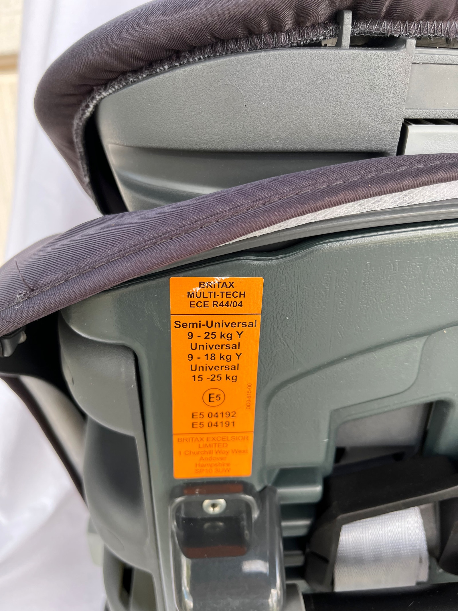 Ece R44 Britax RÃ¶mer Multi Tech Iii Isofix Britax Multi-Tech Ll