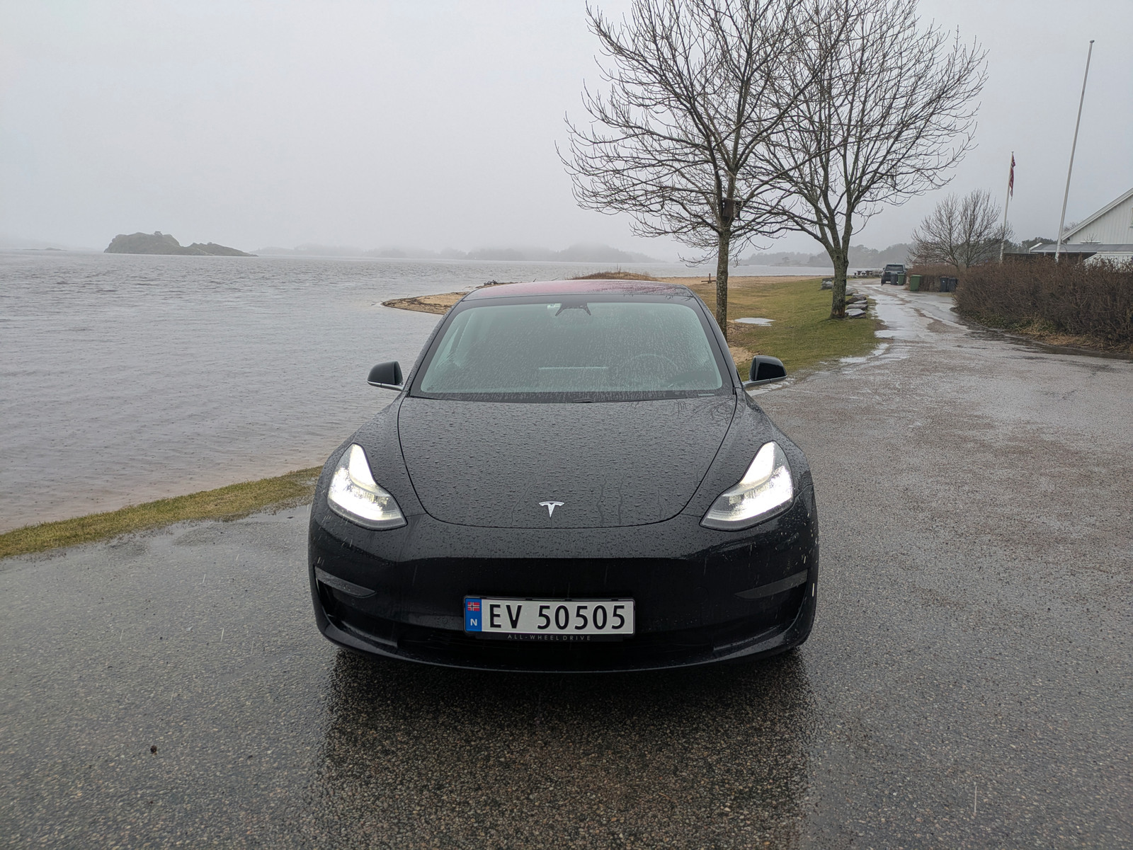 Tesla Model 3 Fin sprek bil! Fabrikkgaranti! Ny Eu, LongRange AWD