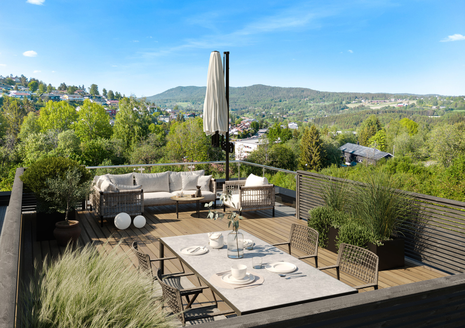Takterrasse tilsvarende bolig