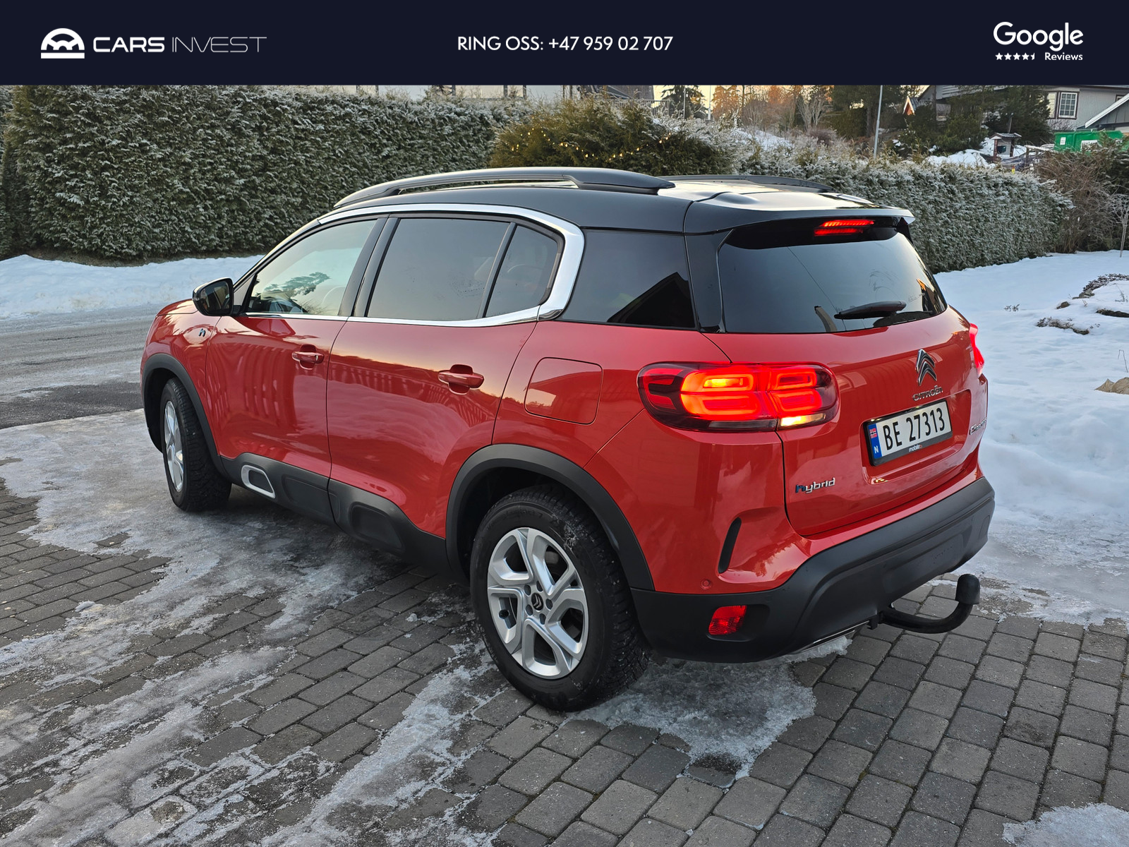 Citroen C5 Aircross 291hk Skinn|Kamera|Krok|Appleplay|Acc|Navi