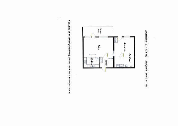 Planskisse Galleribilde