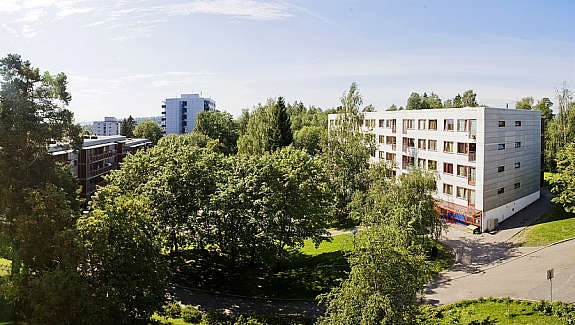 Flott utsikt fra balkongen. Galleribilde