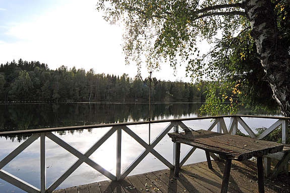 Stemning ved elven Galleribilde