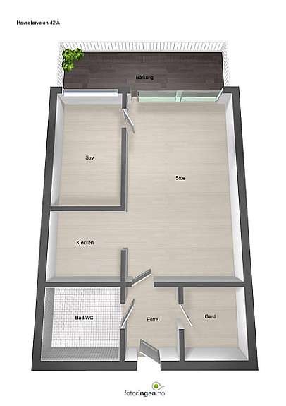 plantegning Galleribilde