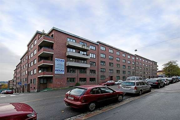 Fasade i teglstein Galleribilde