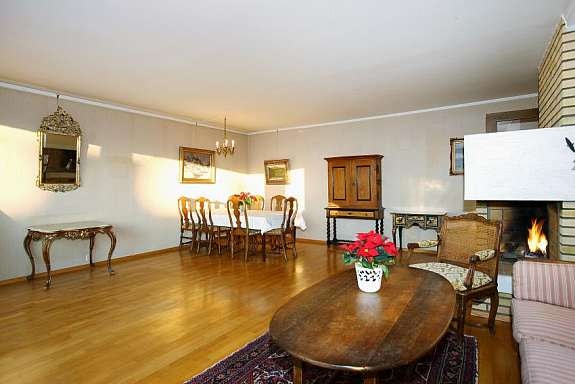 Stuen med peis. Galleribilde