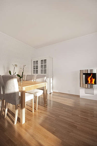 God stemning med peis (ikke til oppvarming). Galleribilde