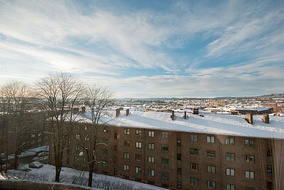 Utsikt fra kjøkkenvinduet. Galleribilde