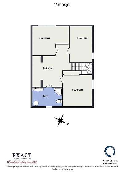Floorplan letterhead - Gr•demveien 67 K - 2.etasje - 2D Floor Plan Galleribilde