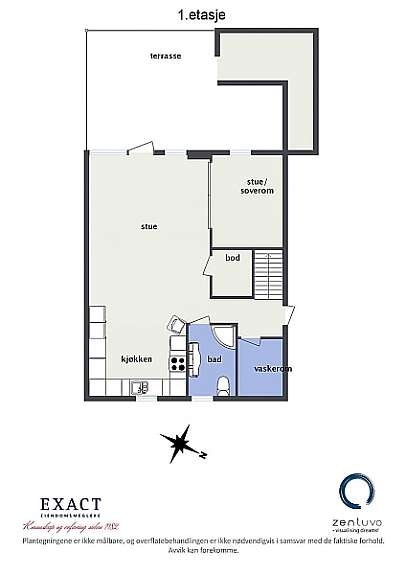 Floorplan letterhead - Gr•demveien 67 K - 1.etasje - 2D Floor Plan Galleribilde